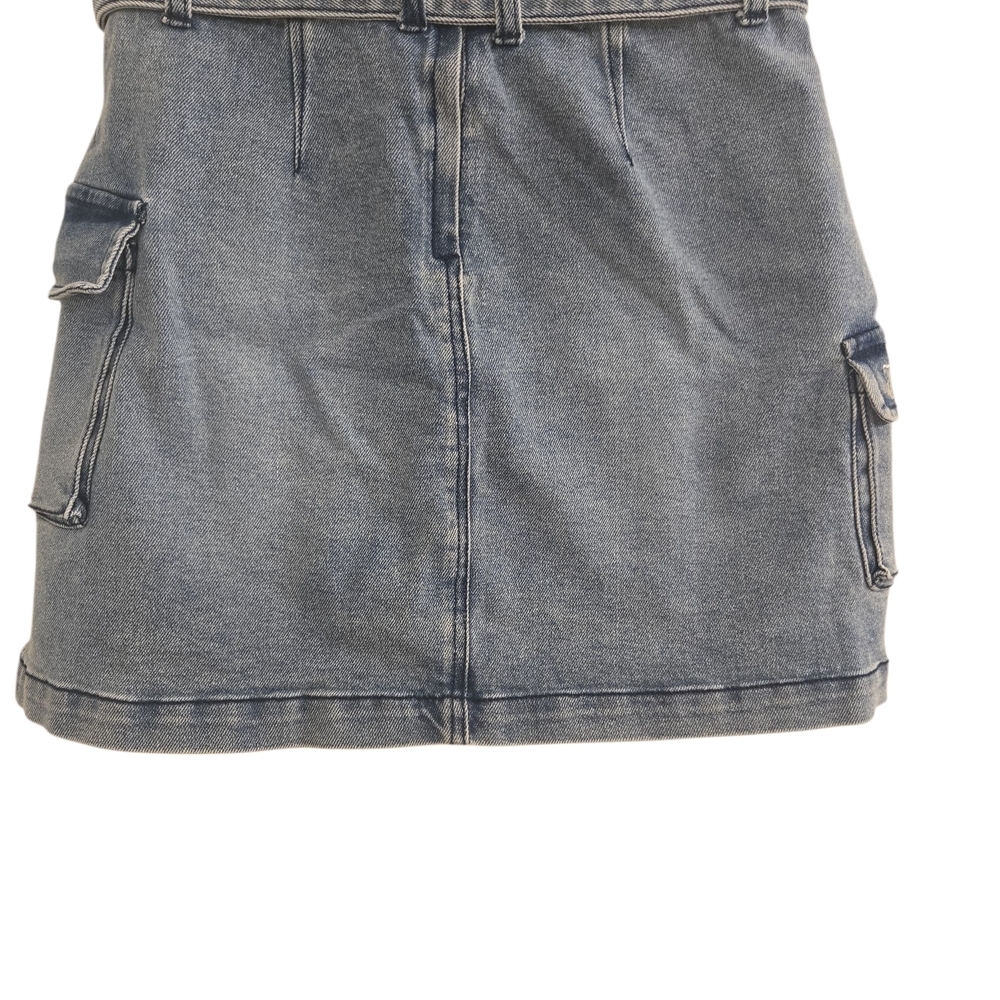 Juicy Couture Light Blue Denim Muni Y2K Skirt Size 28 - Picture 5 of 9